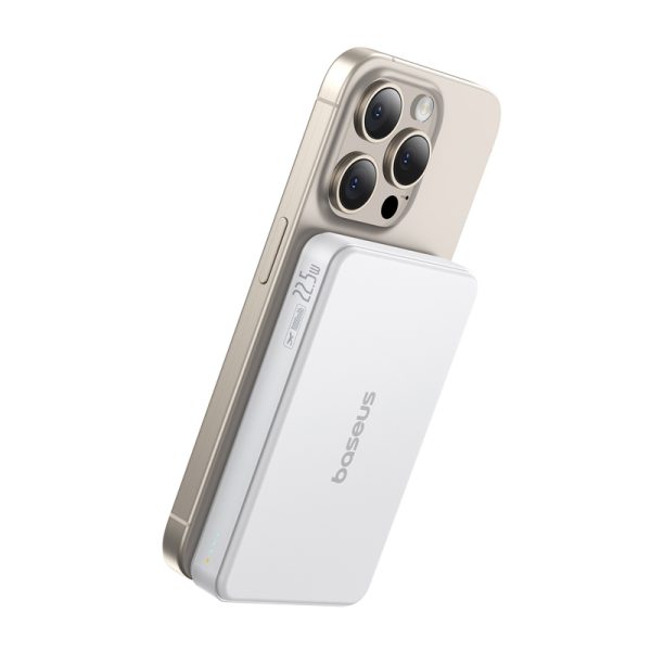 Baseus Airpow2 Qi2 magnetic powerbank 10000mAh 22.5W (white) - Image 6