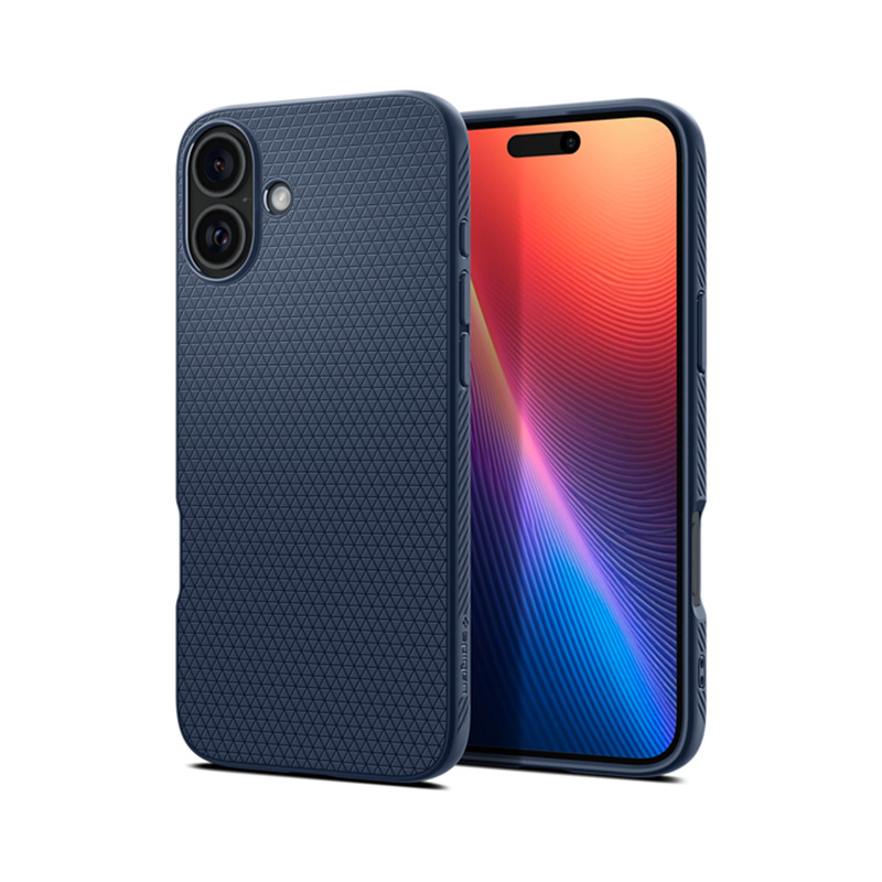 Spigen Liquid Air - Case for iPhone 16 (Navy Blue)