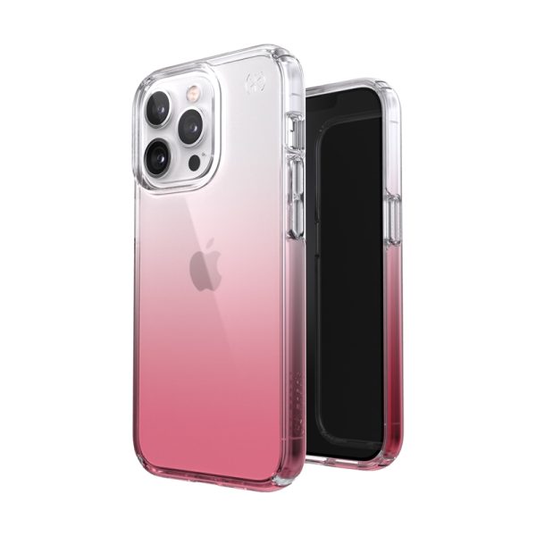 Speck Presidio Perfect-Clear + Ombre - Case for iPhone 13 Pro with MICROBAN coating (Clear/Vintage Rose) — изображение 8