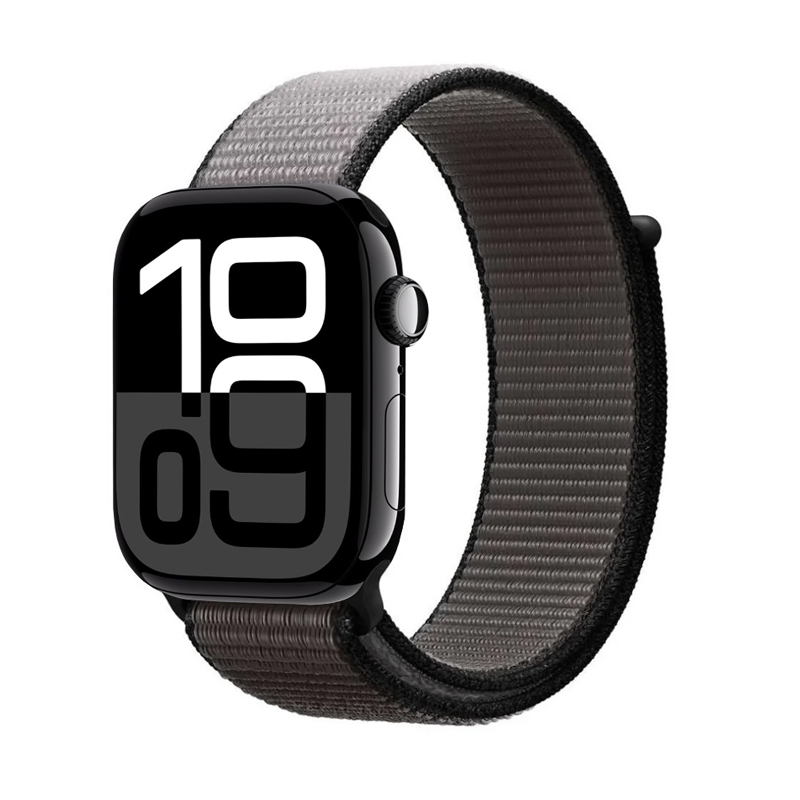 Crong Nylon - Sport Band for Apple Watch 44/45/46/49 mm (Night Grey)