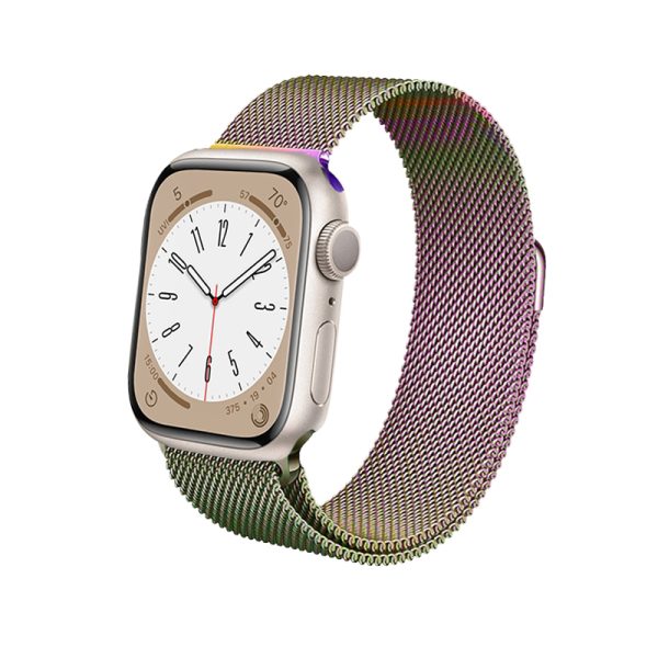 Crong Milano Steel – Stainless steel strap for Apple Watch 38/40/41/42 mm (iridescent) - Image 2