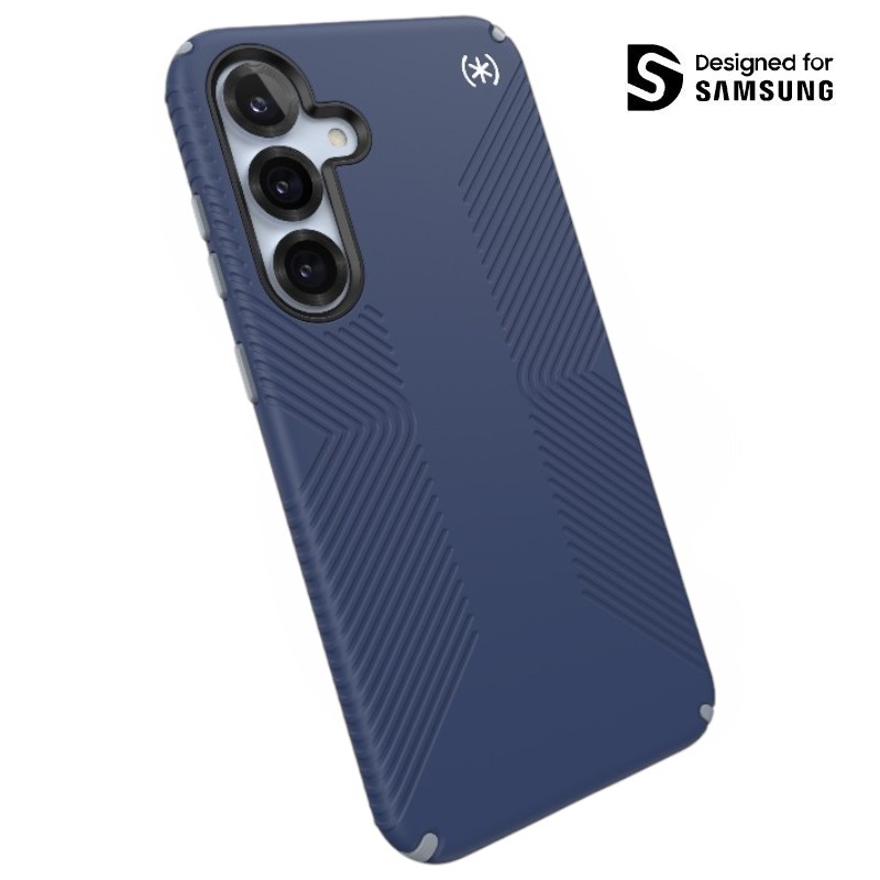 Speck Presidio2 Grip Magnet - Case for Samsung Galaxy S25+ / 24+ MagSafe (Coastal Blue/Dust Grey/White)