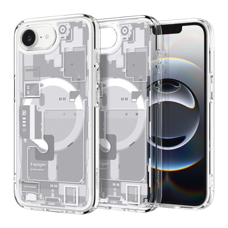 Spigen Ultra Hybrid Mag MagSafe - Case for iPhone 16e (Zero One White)