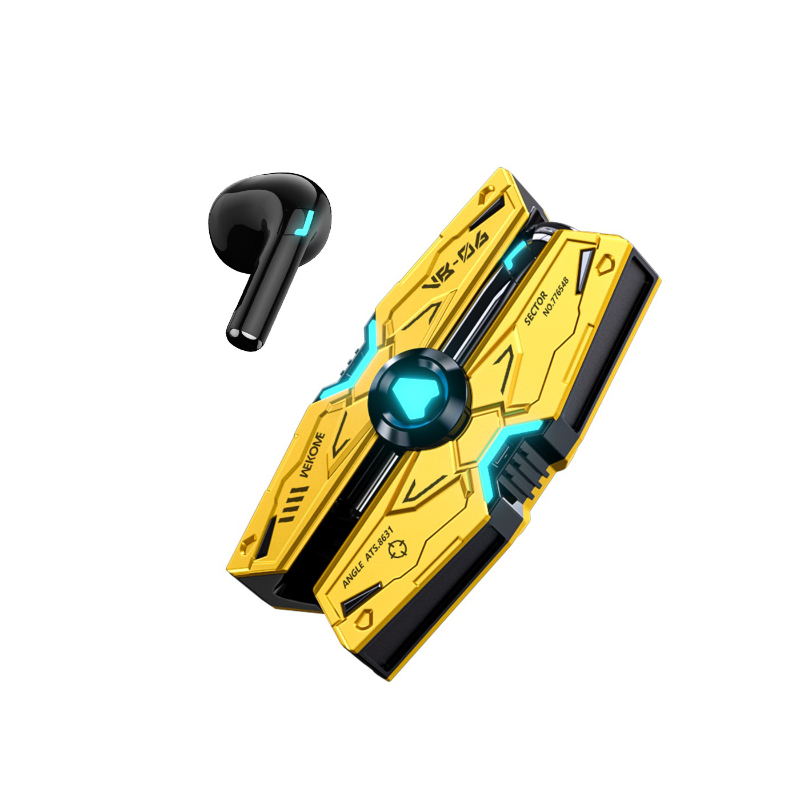 WEKOME VB06 Mecha Series - Wireless Bluetooth V5.3 TWS headphones with charging case (Yellow)
