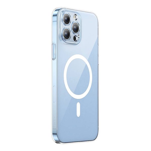 Phone case Baseus Magnetic Crystal Clear for iPhone 13 Pro (transparent) with all-tempered-glass screen protector and cleaning kit - Image 6