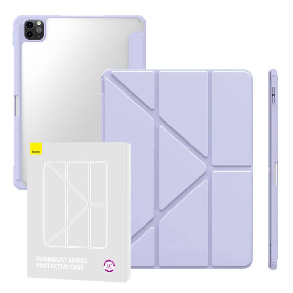 Protective case Baseus Minimalist for iPad Pro (2018/2020/2021/2022) 11-inch (fioletowe) - Image 5