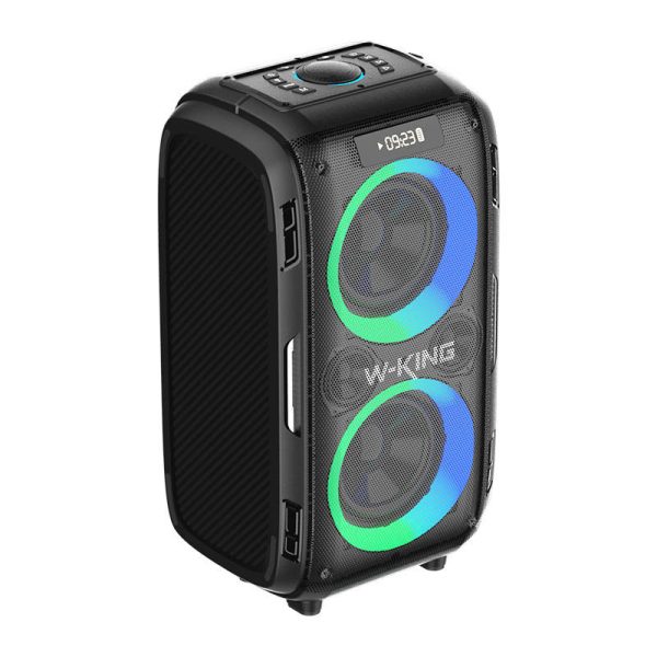 Wireless Bluetooth Speaker W-KING T9 Pro 120W + 2 microphones (black) - Image 5
