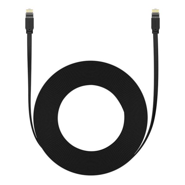 Flat Cable Baseus Ethernet RJ45, Cat.6, 12m (black) - Image 3