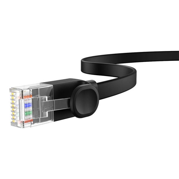 Flat Cable Baseus Ethernet RJ45, Cat.6, 12m (black) - Image 5
