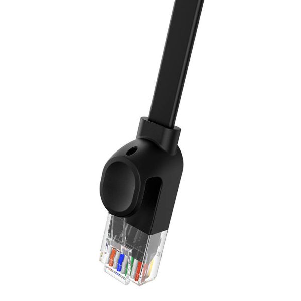 Flat Cable Baseus Ethernet RJ45, Cat.6, 12m (black) - Image 6