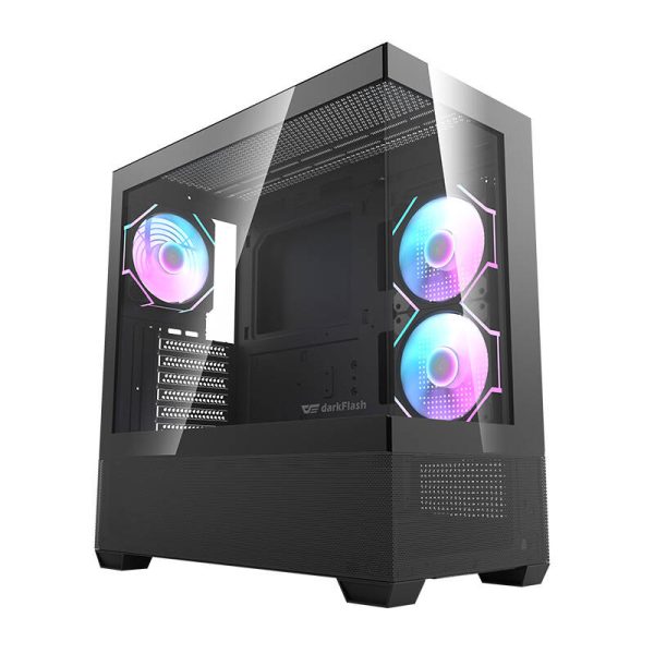 Darkflash DS900 AIR computer case (black) + 6 ARGB fans - Image 5