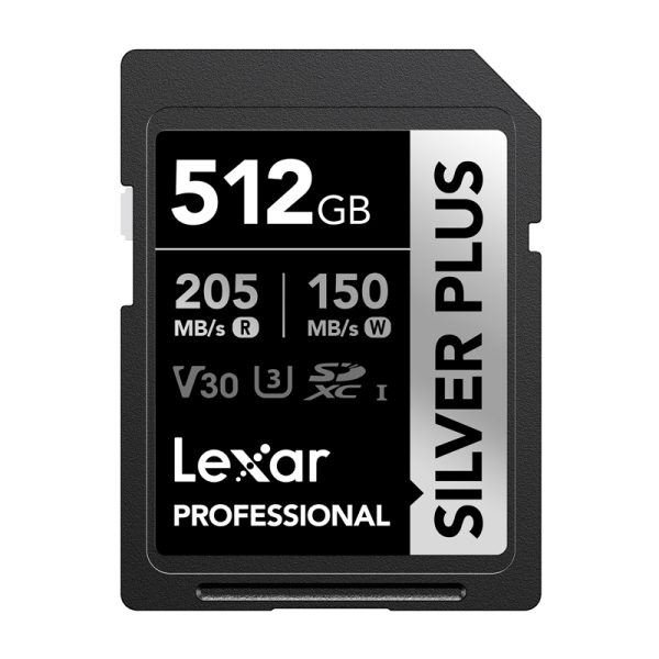 Lexar Professional SILVER PLUS SDXC 512GB memory card