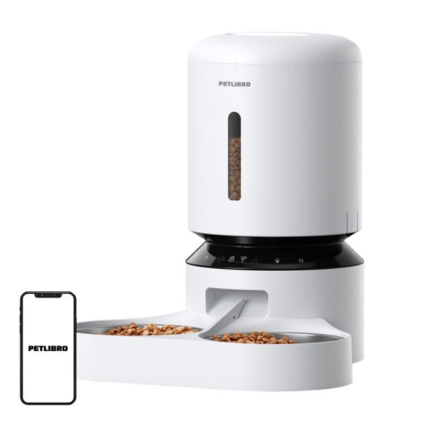 Petlibro Granary food dispenser with double bowl, Wifi, 5L(white)