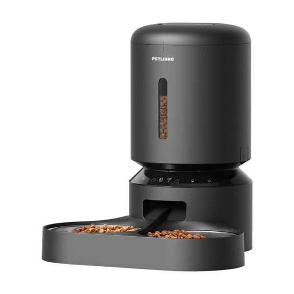 Petlibro Granary food dispenser with double bowl, Wifi, 5L(black) - Image 3