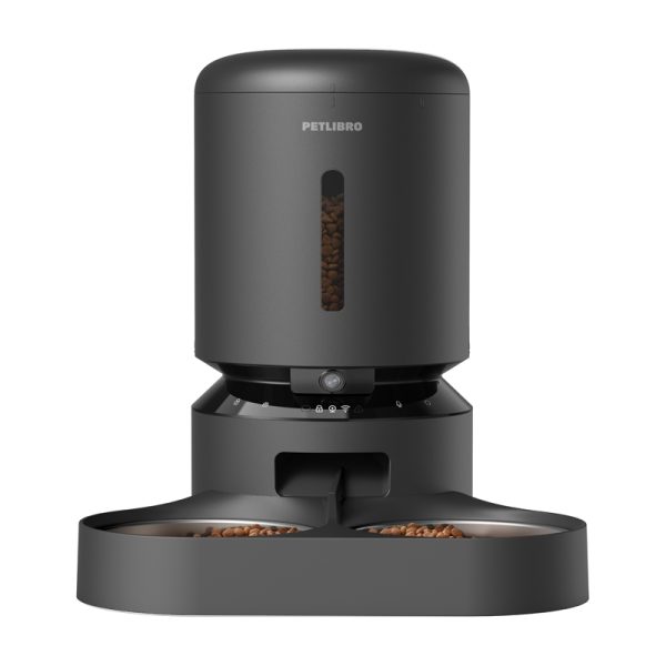 Petlibro Granary camera kama dispenser with double bowl, 5L (black) - Image 2