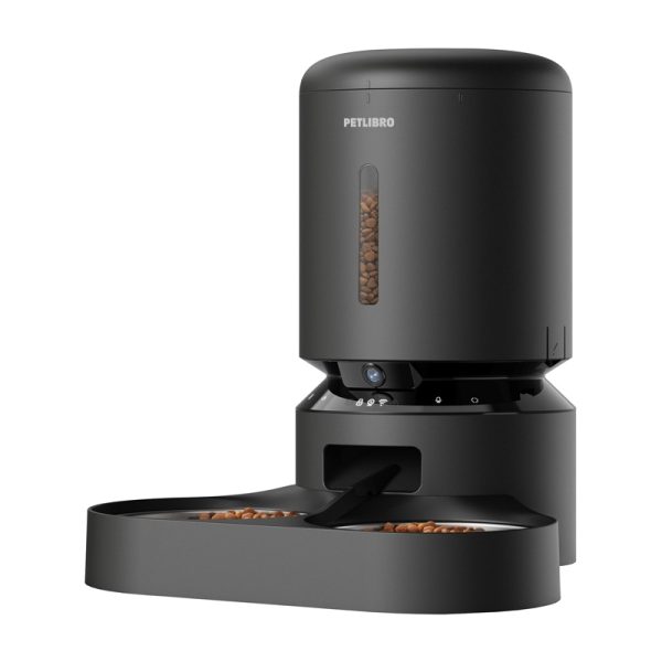 Petlibro Granary camera kama dispenser with double bowl, 5L (black) - Image 3