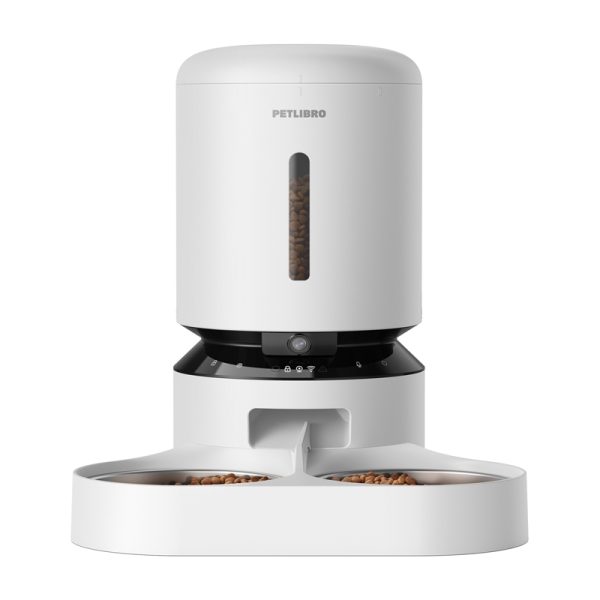 Petlibro Granary camera feed dispenser with double bowl, 5L (white) - Image 2